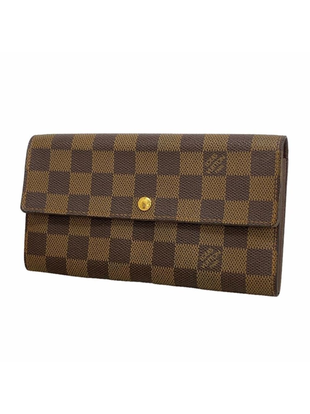 Louis Vuitton Wallet Damier Pochette Porte Monnaie Credit Ebene